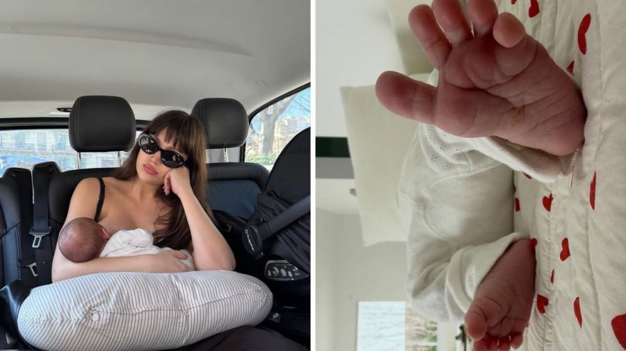 Úrsula Coberó y el Chino Darín mostraron la carita de su bebé