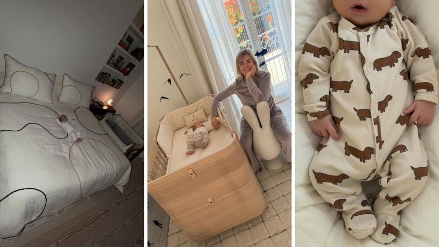 Úrsula Coberó y el Chino Darín mostraron la carita de su bebé