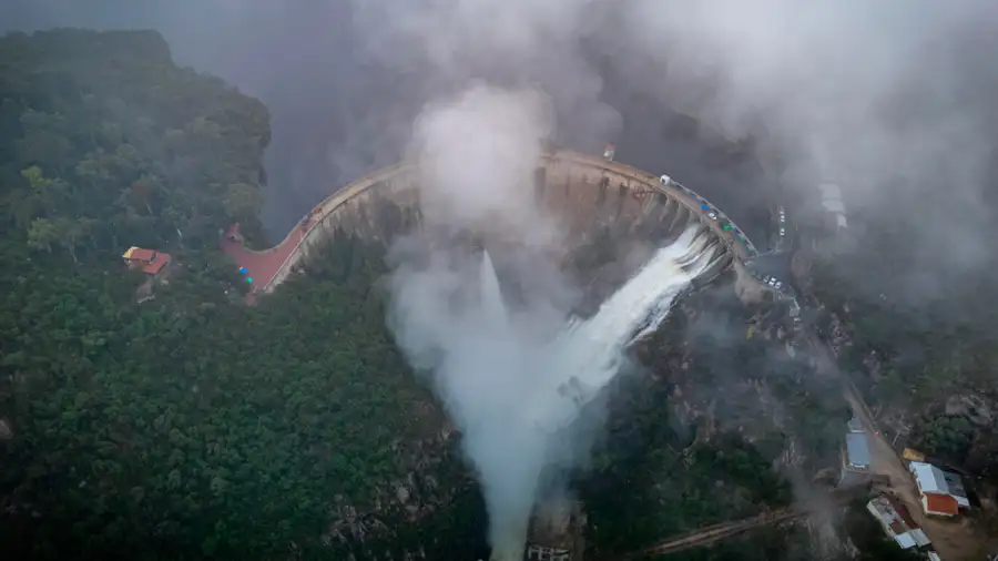 Dique La Viña - toma aérea