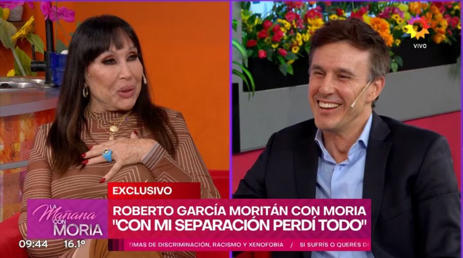 Moria con Roberto García Moritán en La mañana con Moria