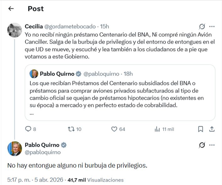 Post burbuja de privilegios Quirno