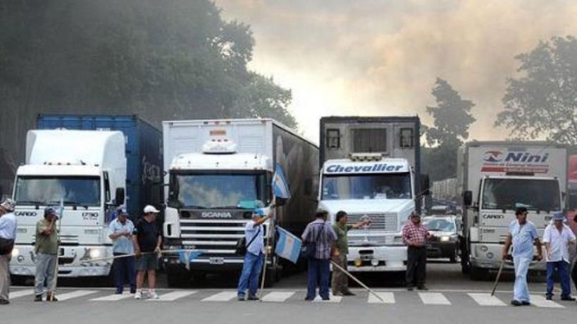 Protesta de camioneros de Córdoba