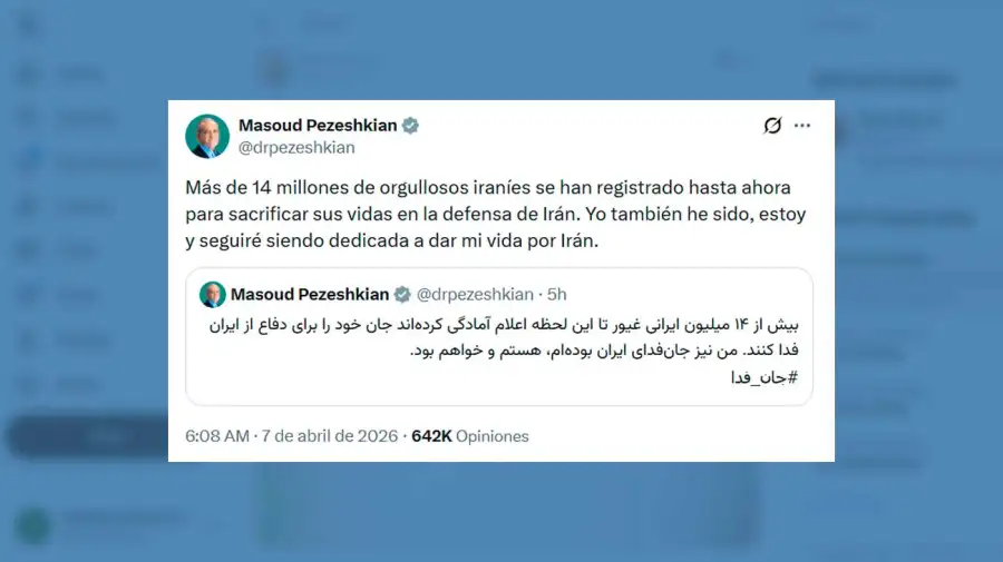 X Masoud Pezeshkian 07042026