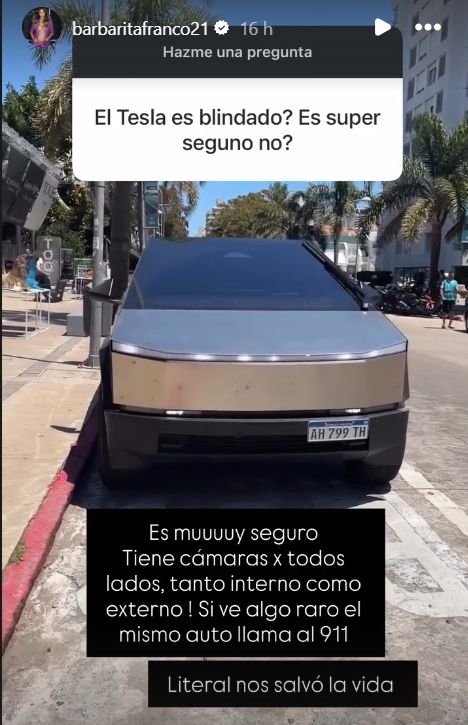 El lujoso auto de Barby Franco