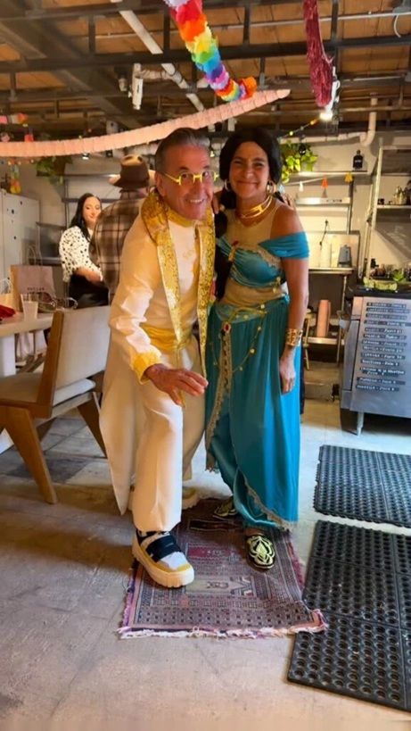 Look de Ricardo Montaner y Marlene en el cumpleaños de Índigo