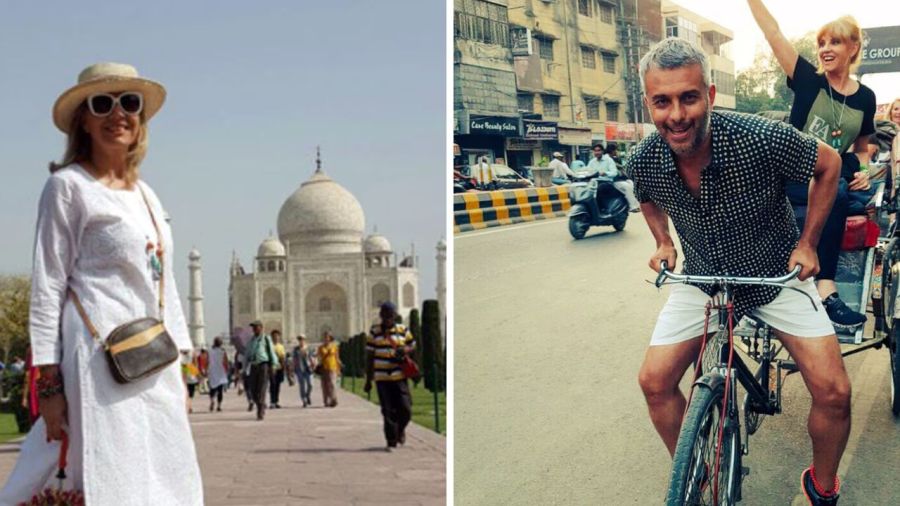 Mario Massaccesi y Teté Coustarot en India