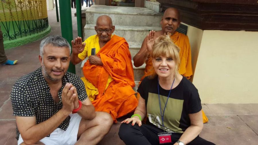 Mario Massaccesi y Teté Coustarot en India