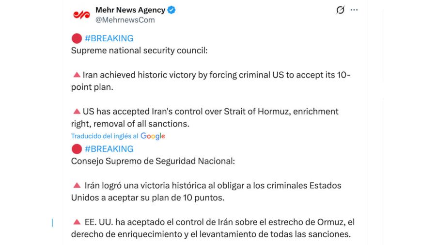 Mehr News Agency X 20260407