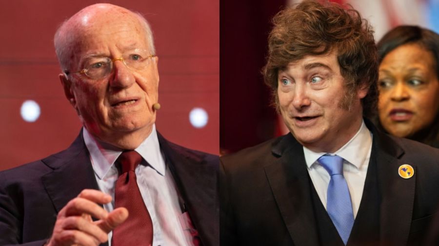 El CEO de Techint, Paolo Rocca, y el presidente Javier Milei