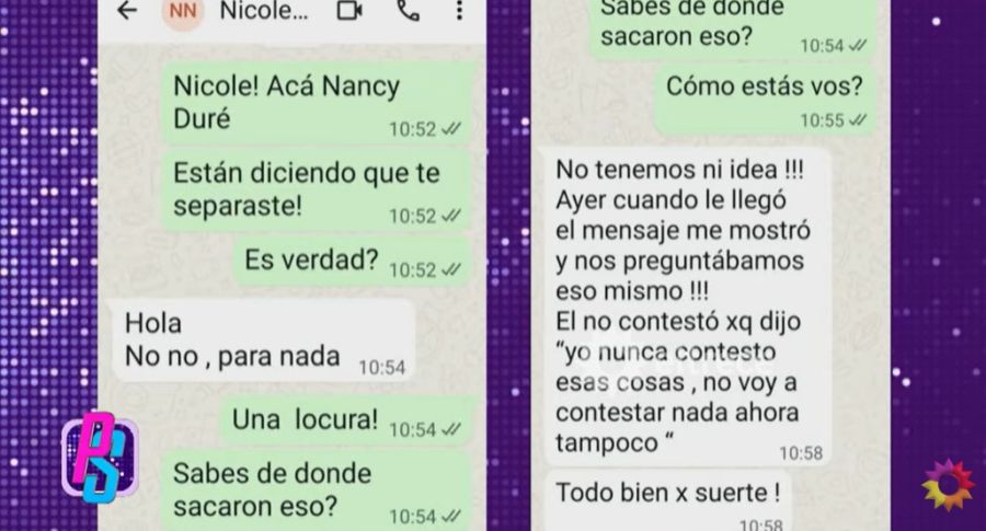Nicole Neumann desmintió su ruptura con Manuel Urcera