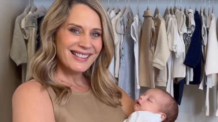 Rocío Marengo y su hijo Isidro Fort