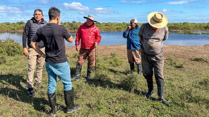 Torres con los afectados