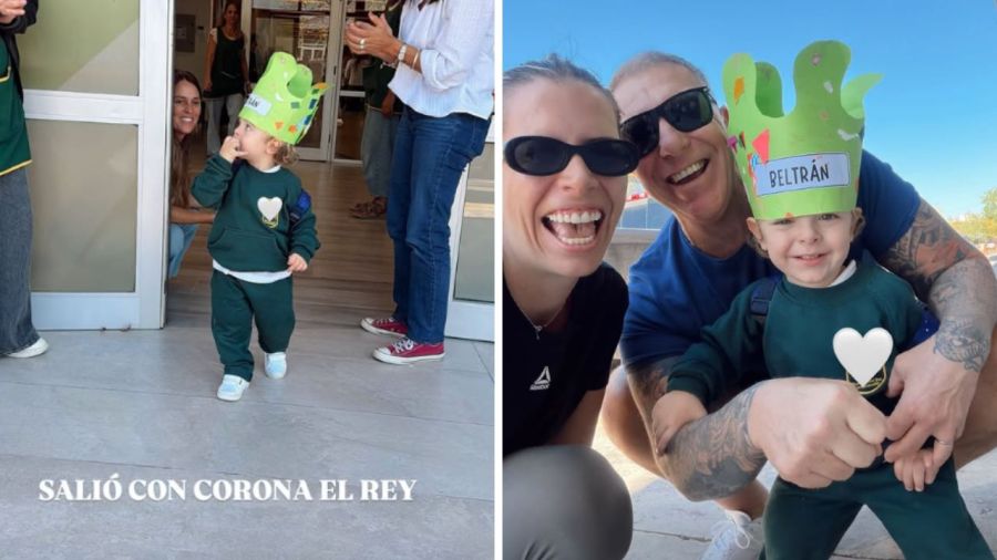 Alejandro Fantino y Coni Mosqueira con Beltrán