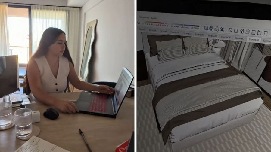 Cami Mayan mostró que una amiga la ayudó a diseñar su habitación