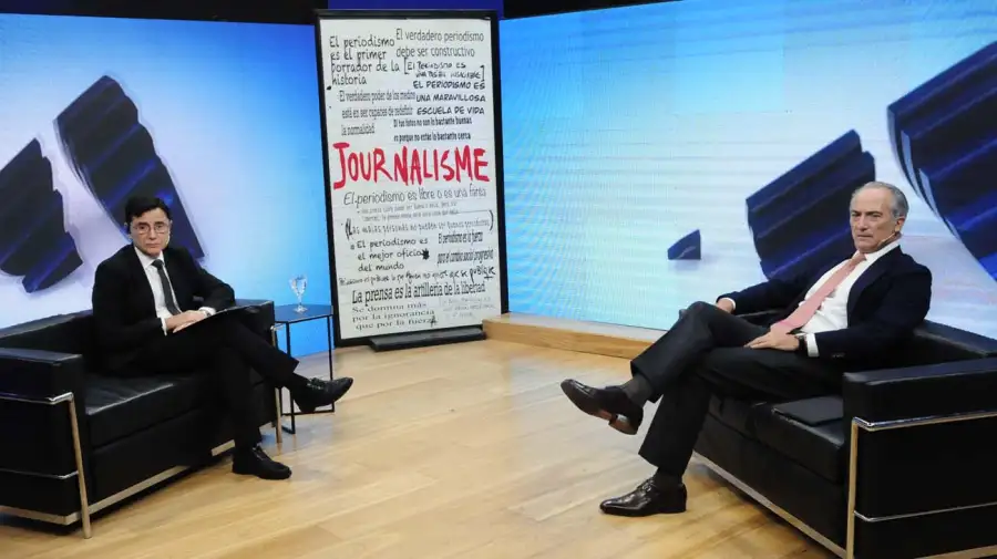 Emilio Ocampo, con Jorge Fontevecchia en Periodismo Puro.