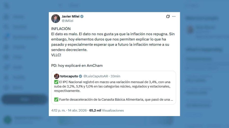 X Javier Milei 14042026