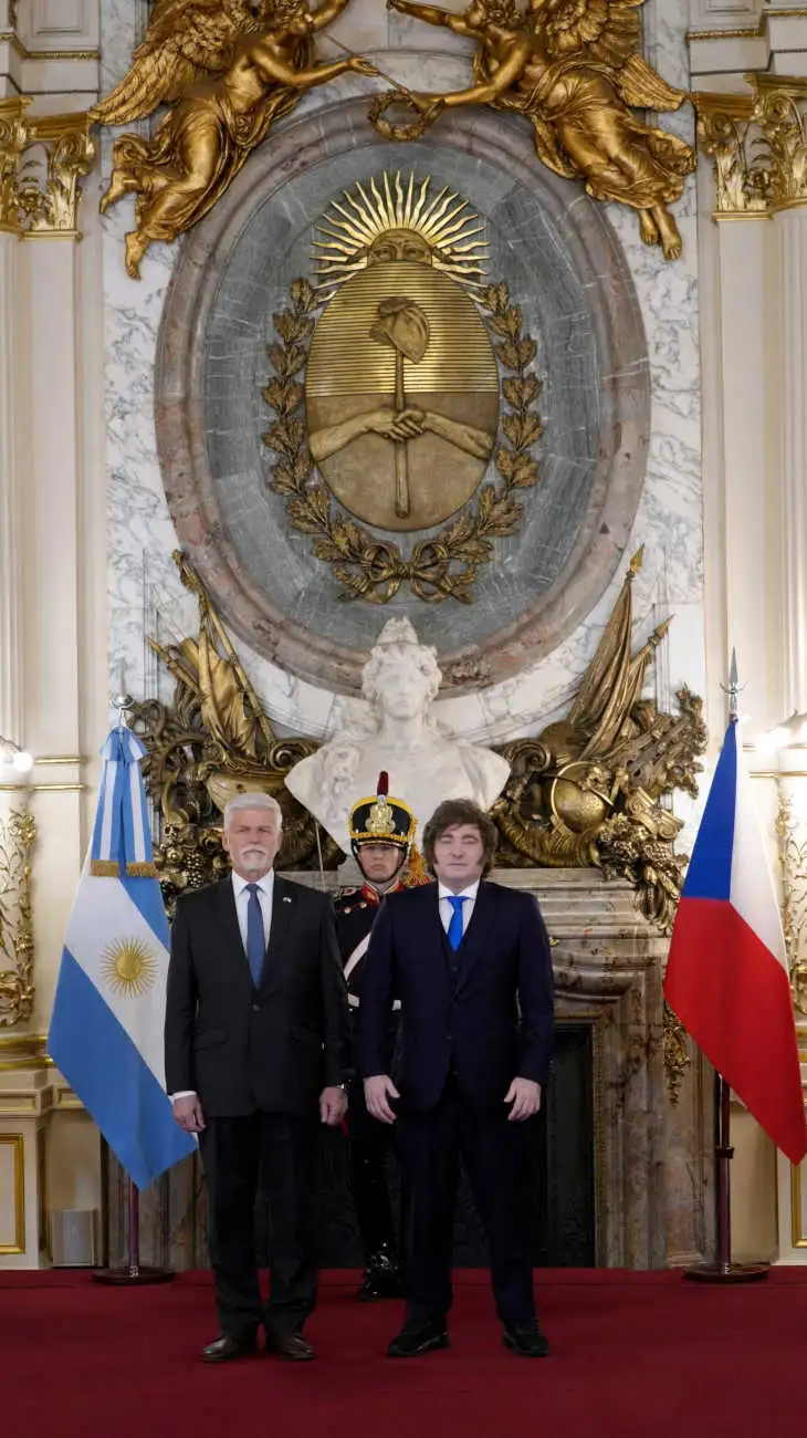 El Presidente Javier Milei recibió en Casa Rosada al Presidente de la República Checa, Petr Pavel 20260414