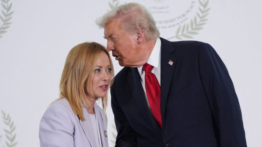 Giorgia Meloni y Donald Trump