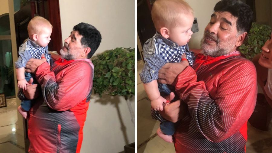 Mirko y Diego Maradona