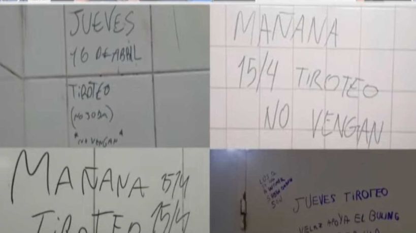 Amenazas de tirotéos en escuelas de Córdoba