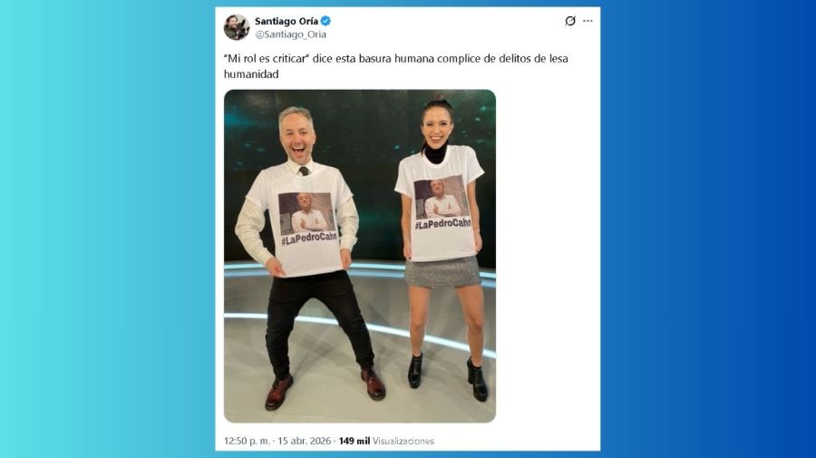 Santiago Oria le dijo al periodista Diego Iglesias que es 'cómplice de delitos de lesa humanidad'