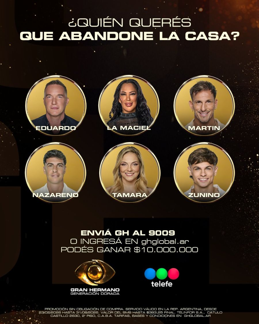 Placa negativa Gran Hermano