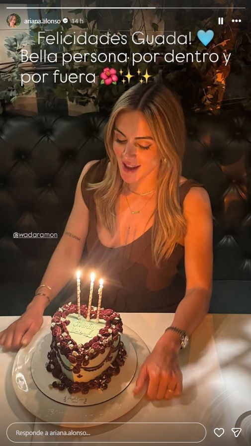 Ariana Alonso, esposa de Juan Foyth, asistió al cumpleaños de Wada Ramón