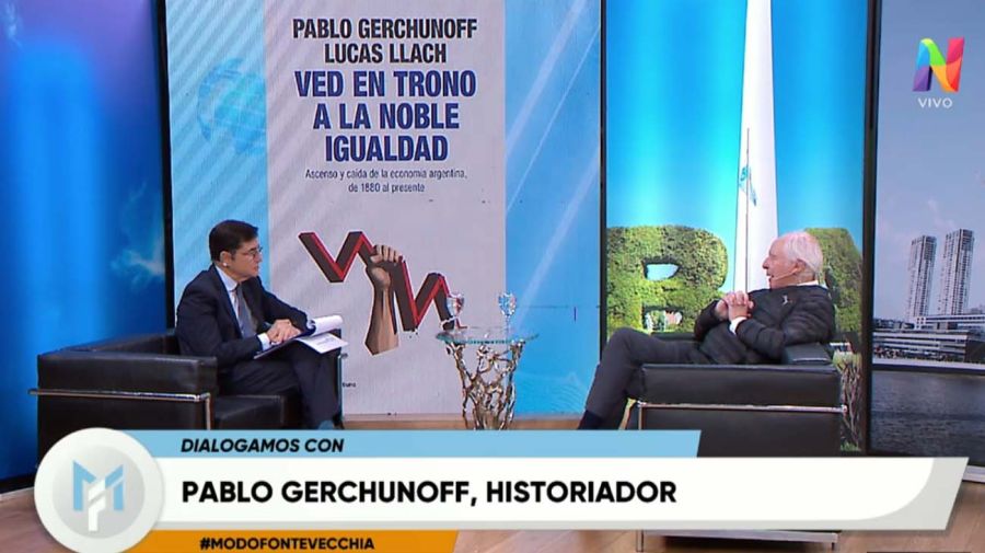 Pablo Gerchunoff, con Jorge Fontevecchia.