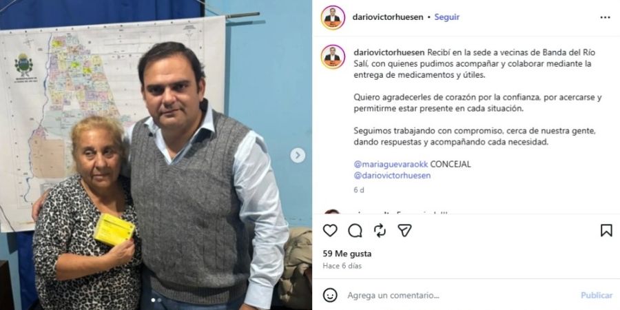 Posteo de Darío Victor Huesen 1