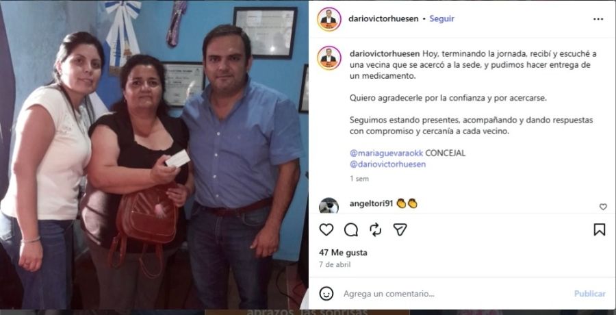 Posteo de Darío Victor Huesen 2