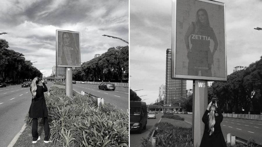 Sofía Calzetti compartió su felicidad al ver su marca por las calles de Buenos Aires