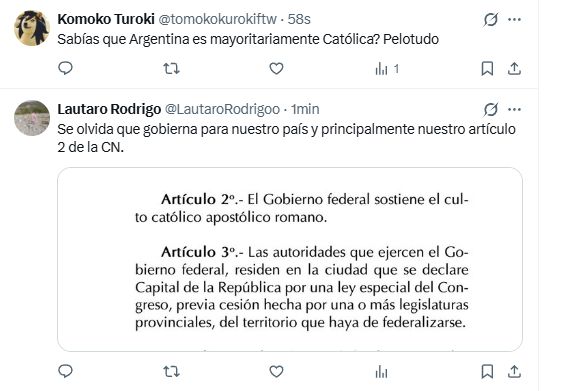 Algunas de las respuestas, entre rescatables sin insultos, al tuit del presidente Milei desde el Muro de los Lamentos.