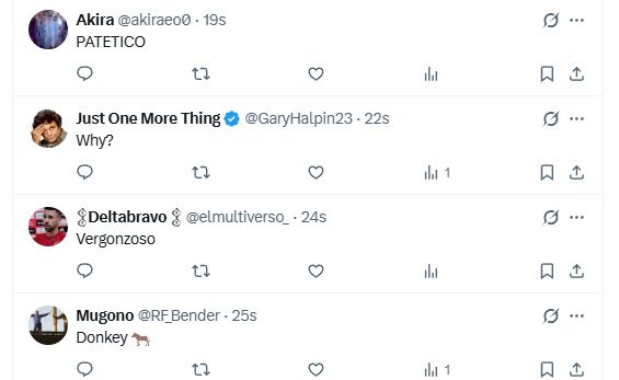 Algunas de las respuestas, entre rescatables sin insultos, al tuit del presidente Milei desde el Muro de los Lamentos.