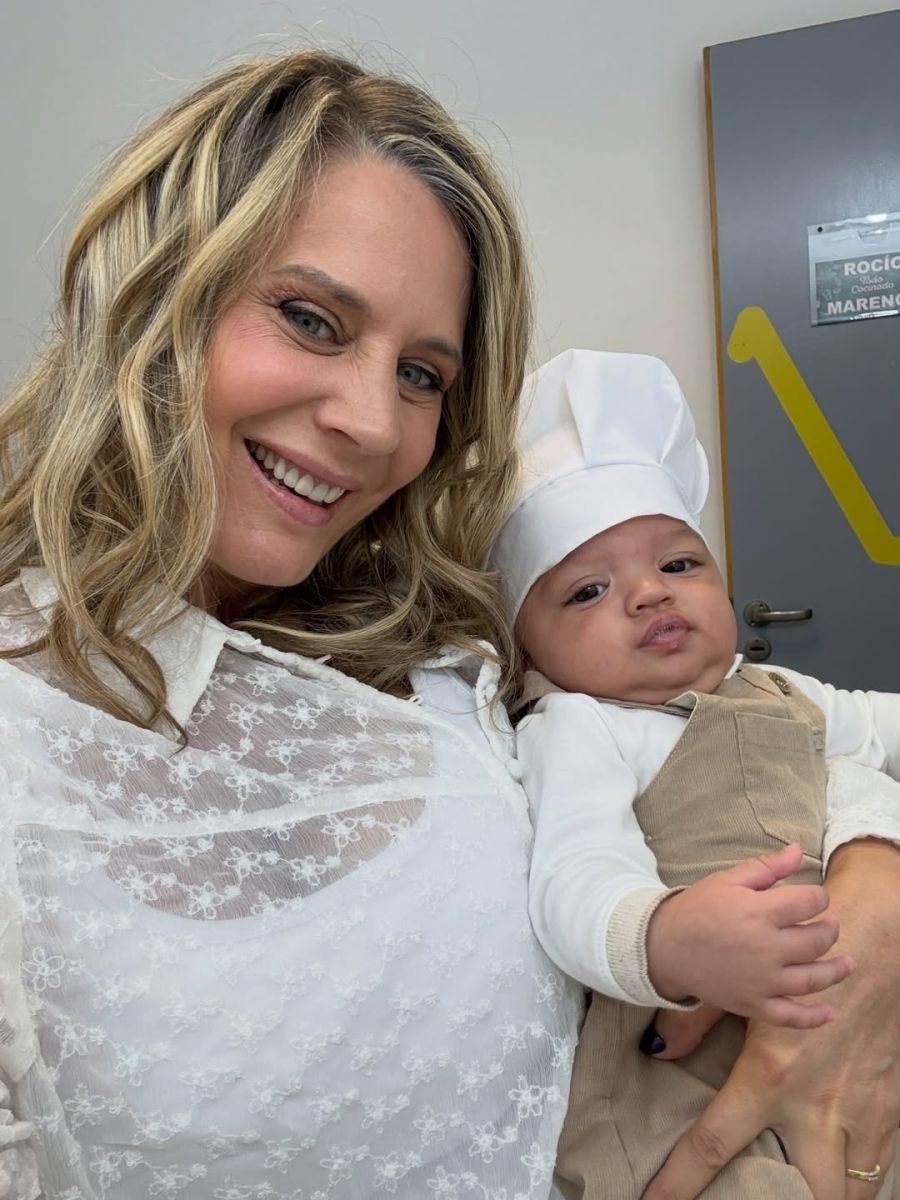 Rocío Marengo junto a Isidro