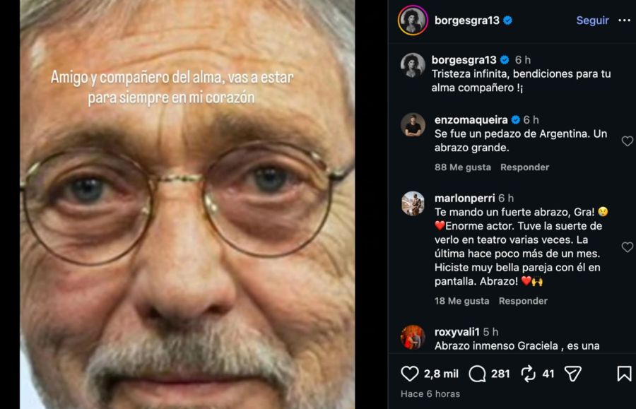 Las sentidas despedidas a Luis Brandoni 