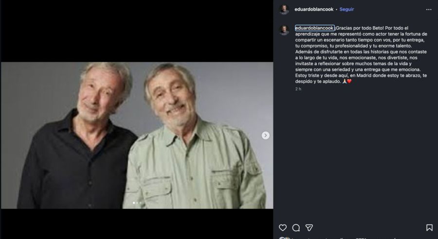 Las sentidas despedidas a Luis Brandoni