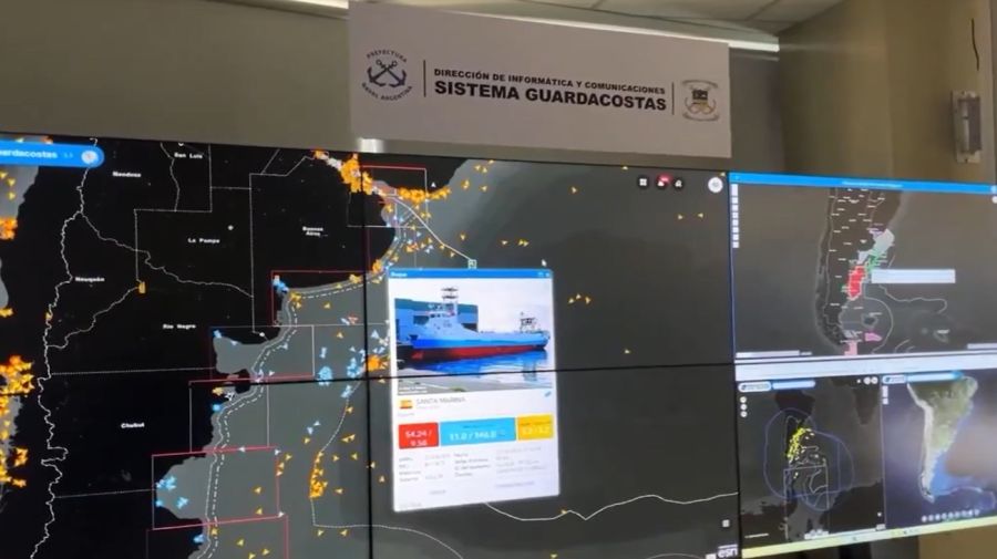 Prefectura detectó a un buque portugués en el Mar Argentino