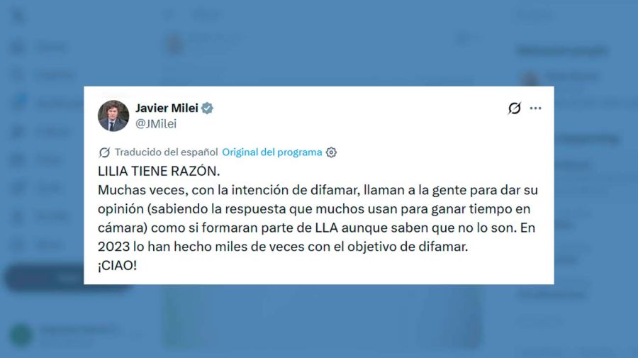 X Javier Milei 20042026