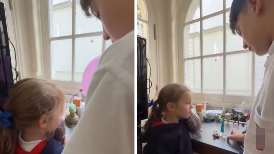 Anita García Moritán y sus hermanos