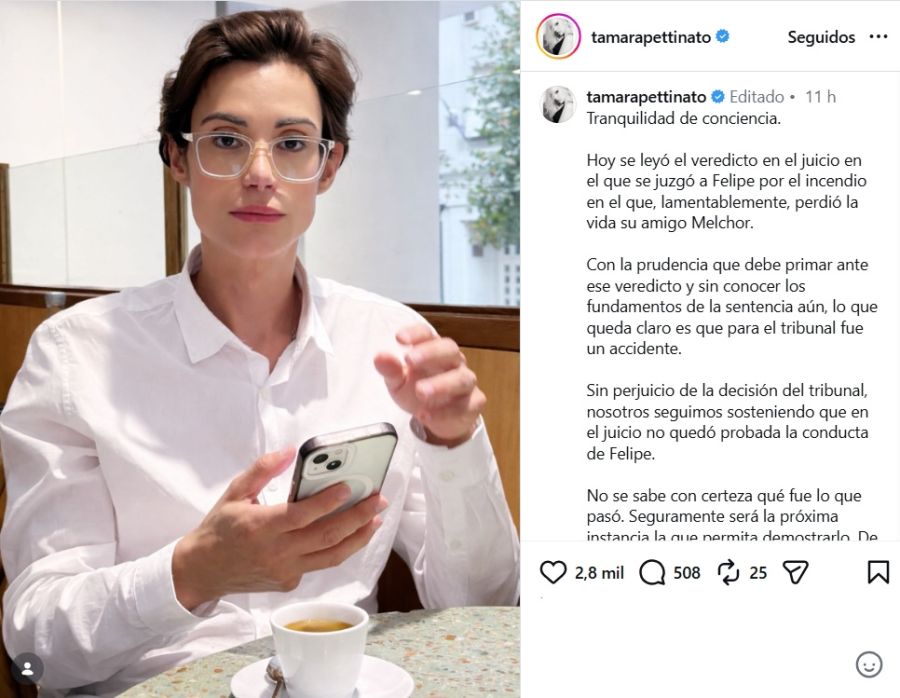 Tamara Pettinato y Felipe