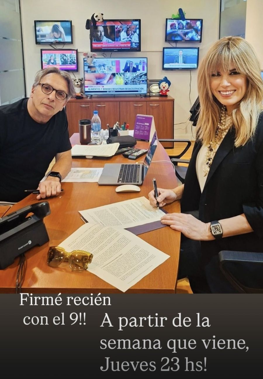 Viviana Canosa firmó contrato con El Nueve
