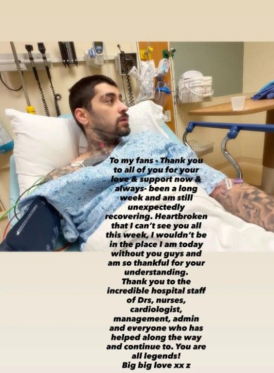 Zayn Malik internado