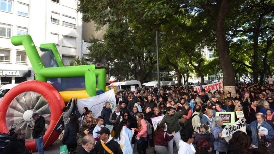Marcha contra el proyecto de ley de Discapacidad 22042026