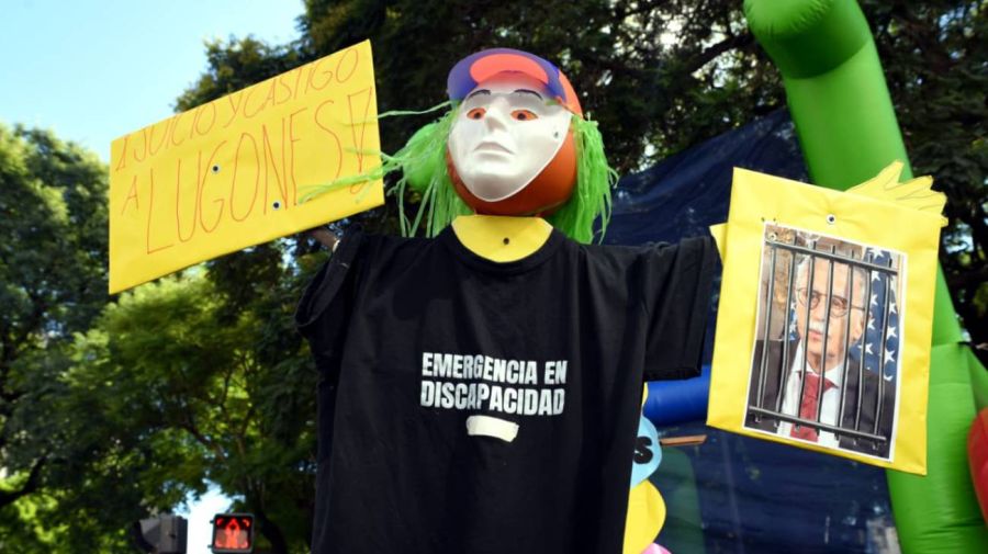 Marcha contra el proyecto de ley de Discapacidad 22042026