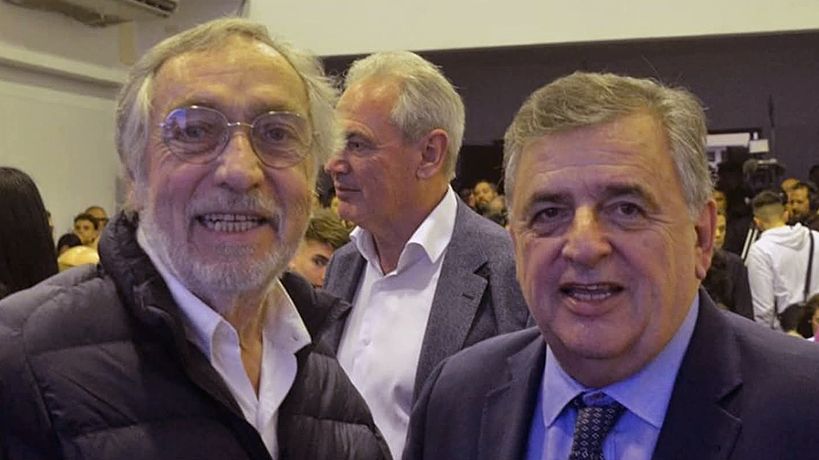 Mario Negri junto a Brandoni