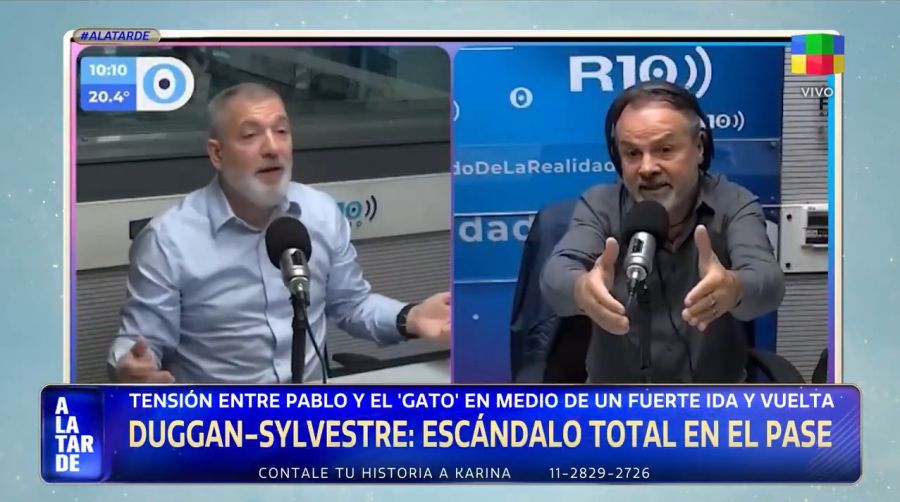 Pablo Duggan y Gustavo Sylvestre