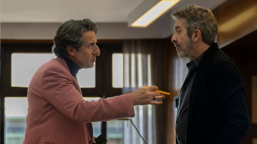 Diego Peretti y Ricardo Darín en Lo dejamos acá