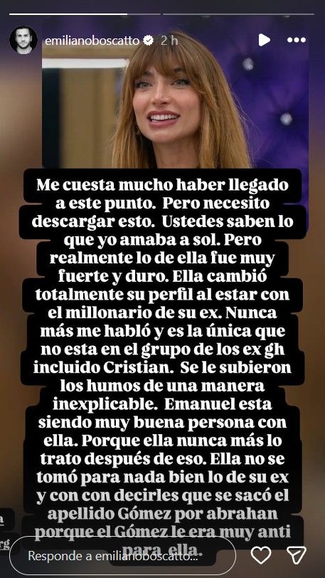 Emiliano Boscatto contra Sol Abraham