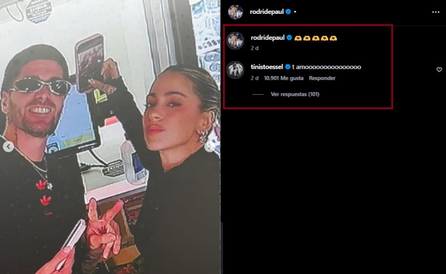 Rodrigo de Paul y Tini Stoessel