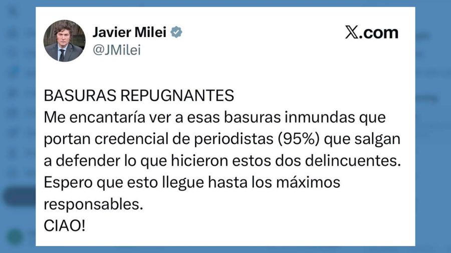 X Javier Milei 24032026